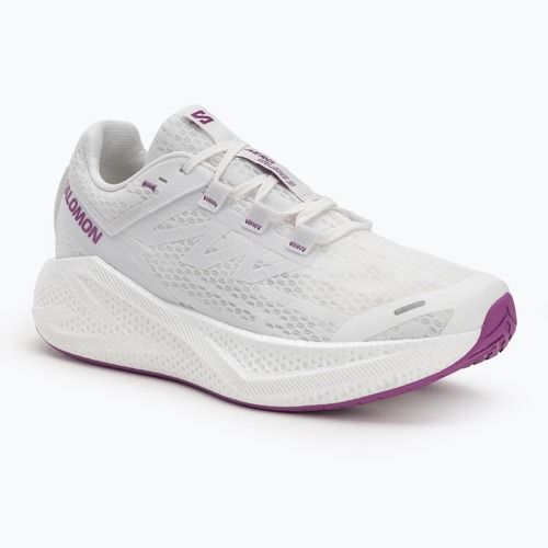 Men's running shoes Salomon Aero Glide 3 white/white/willowherb