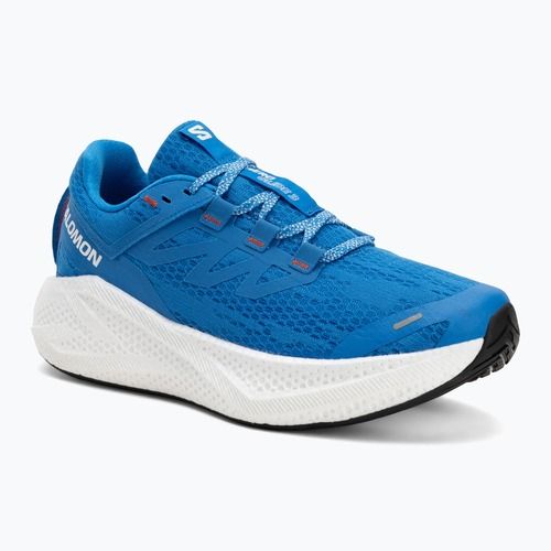 Men's running shoes Salomon Aero Glide 3 french blue/white/cherry tomato