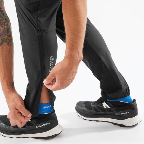 Men's running trousers Salomon Bonatti Trail deep black