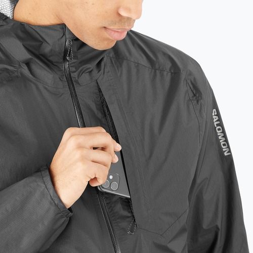 Men's running jacket Salomon Bonatti Waterproof deep black