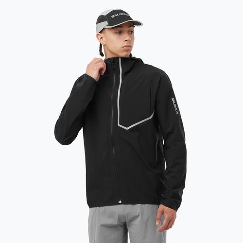 Men's running jacket Salomon Bonatti Trail deep black