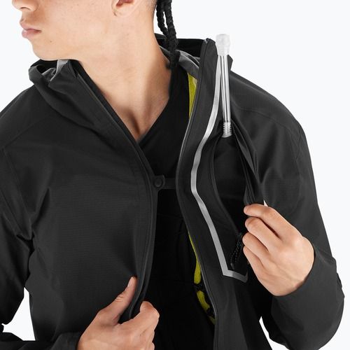 Men's running jacket Salomon Bonatti Trail deep black