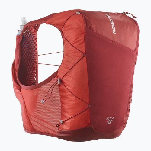 Running vest Salomon Active Skin 12 Set red dahlia/high risk red