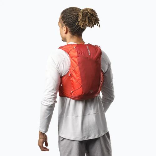 Running vest Salomon Active Skin 12 Set red dahlia/high risk red