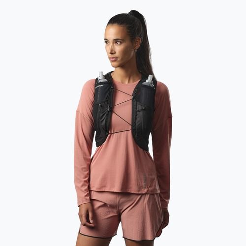 Women's running vest Salomon Active Skin 12 Set black/metal