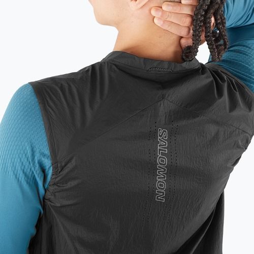Men's running vest Salomon Sense Aero Wind deep black