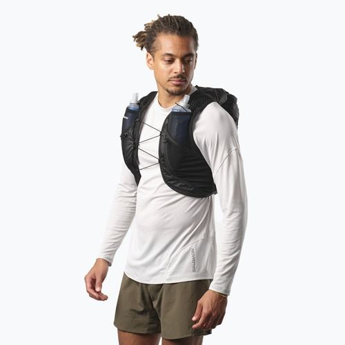 Running vest Salomon Active Skin 12 No Flasks black/metal