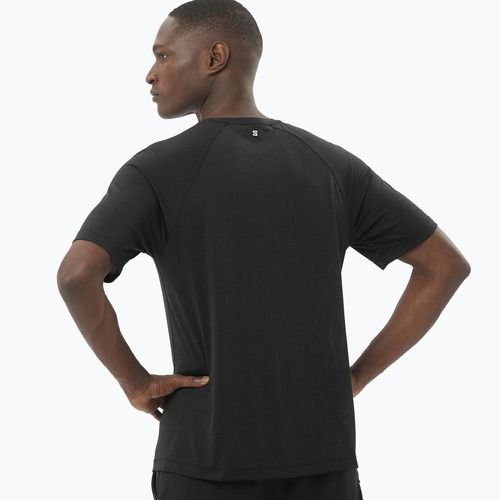 Men's running T-shirt Salomon SHAKEout Core deep black