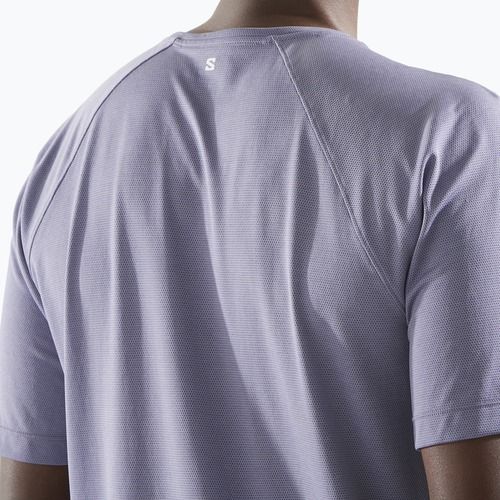 Men's running T-shirt Salomon SHAKEout Core blue granite