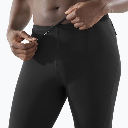 Men's running leggings Salomon SHAKEout Core deep black