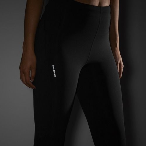 Women's running leggings Salomon SHAKEout Core 28" deep black