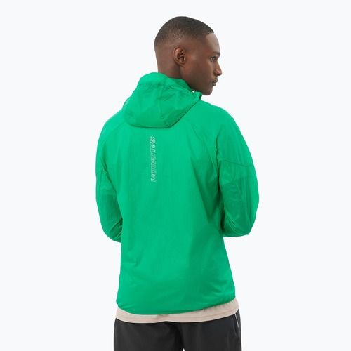 Men's running jacket Salomon Sense Aero Wind parakeet