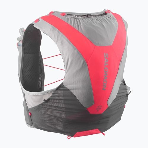 Running vest Salomon ADV SKIN 5 Set castelrock/alloy/neon flame