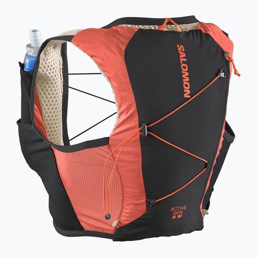 Women's running vest Salomon Active Skin 4 Set emerglow/black 