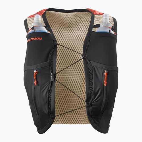 Women's Salomon Active Skin 12 Set emerglow/black running waistcoat