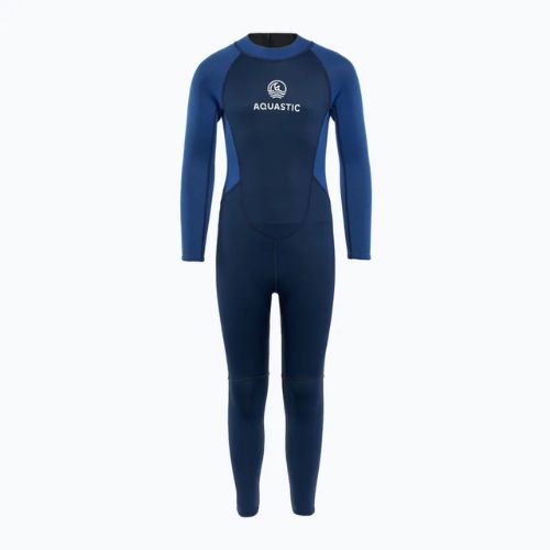 Children's swimming foam AQUASTIC Wavey LG Jrb 2 mm navy blue/blue