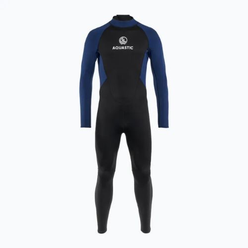 Men's swimming wetsuit AQUASTIC Wavey LG 2 mm black/blue