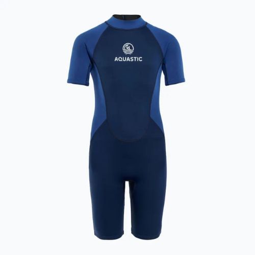 Children's swimming foam AQUASTIC Wavey Jrb 2 mm navy blue/blue