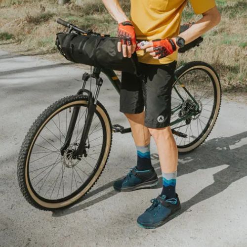 Men's ATTABO Ryst 2in1 cycling shorts black