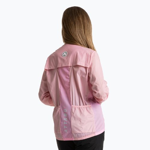 Women's cycling jacket ATTABO Cahayo Jacket Windproof pink