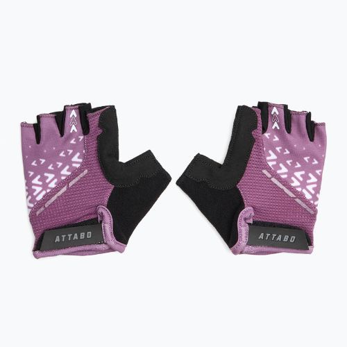Children's cycling gloves ATTABO Vito JRG gel shock proof pink/black