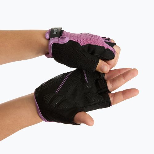 Children's cycling gloves ATTABO Vito JRG gel shock proof pink/black