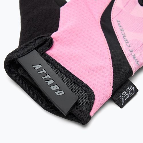 Women's cycling gloves ATTABO Kinu Pro WMNS shock absorbing system pink/black
