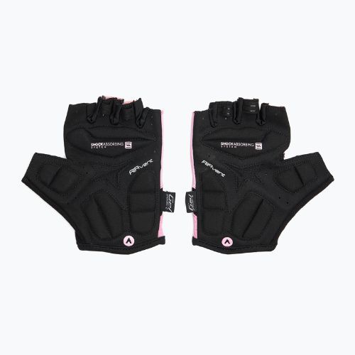 Women's cycling gloves ATTABO Kinu Pro WMNS shock absorbing system pink/black