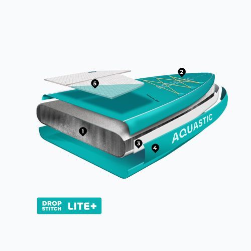 SUP board AQUASTIC Touring 12'6" green