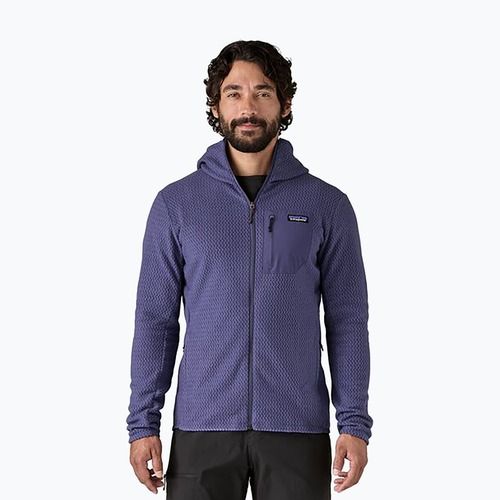 Men's Patagonia R1 Air Full-Zip trekking sweatshirt solstice purple