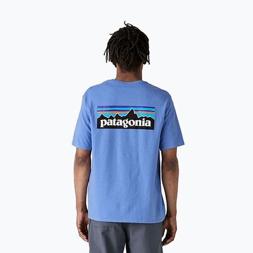 Men's Patagonia P-6 Logo Responsibili-Tee abundant blue