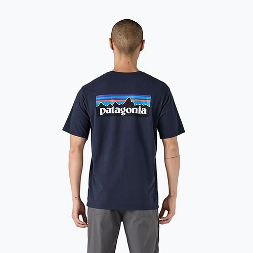 Men's Patagonia P-6 Logo Responsibili-Tee new navy T-shirt