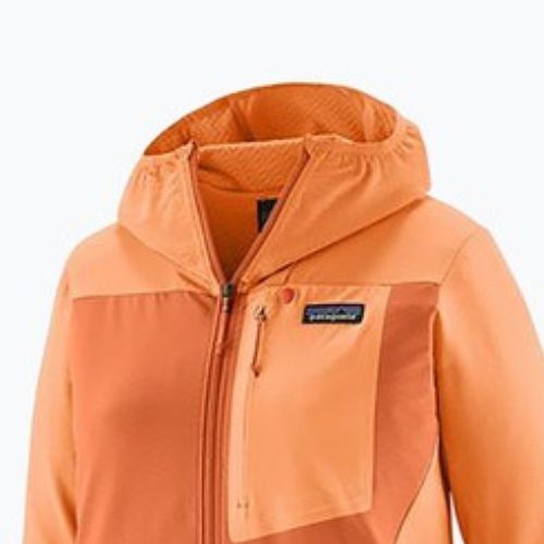 Patagonia women's softshell jacket R1 CrossStrata Hoody rock melon