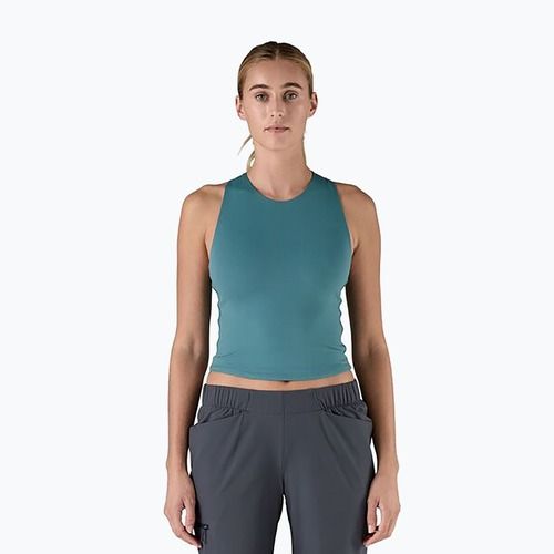 Women's Patagonia Reversible Tank wetland blue trekking t-shirt