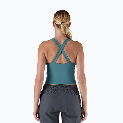 Women's Patagonia Reversible Tank wetland blue trekking t-shirt