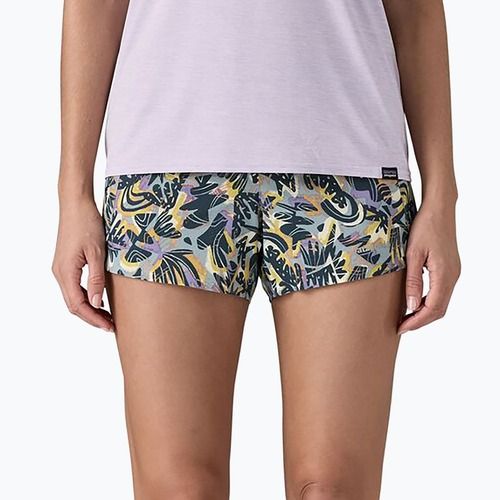 Patagonia Strider Pro 3 1/2" women's shorts wild botanist/thermal blue