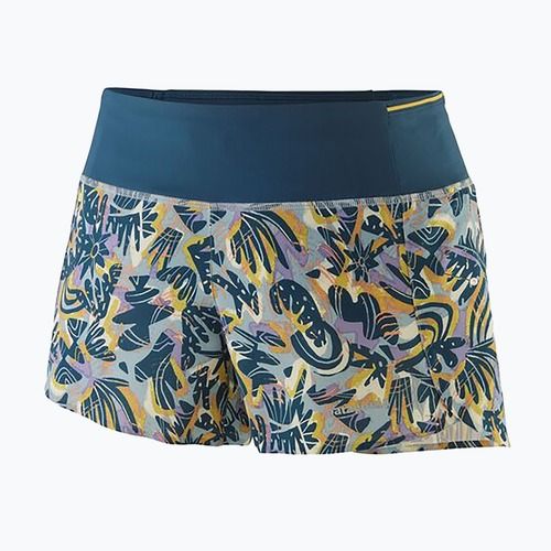 Patagonia Strider Pro 3 1/2" women's shorts wild botanist/thermal blue