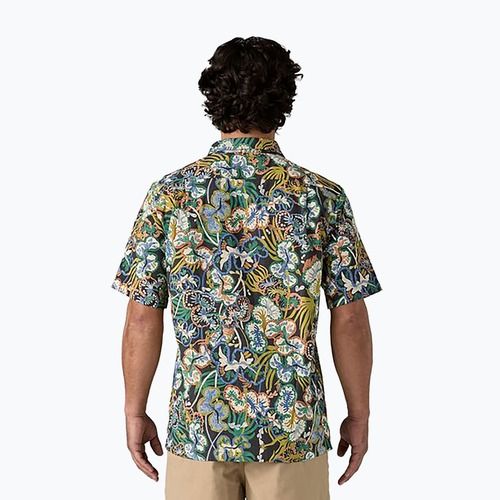 Patagonia men's Tidal Threads Camp undersea/ink black shirt