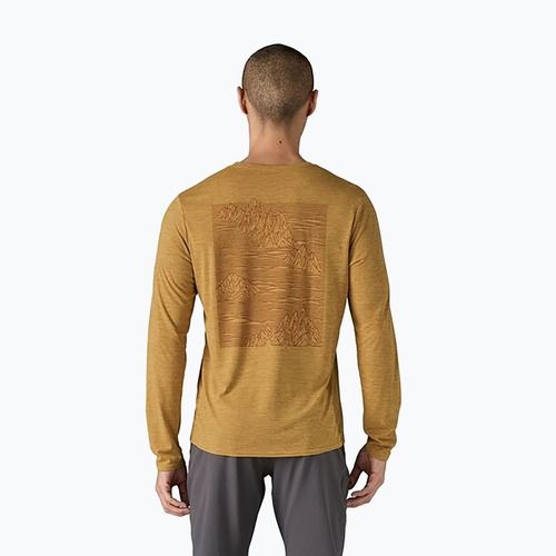 Men's Patagonia Cap Cool Daily Graphic Shirt longsleeve strataspire/beeswax tan x-dye