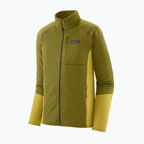 Men's Patagonia R1 Hybrid fleece sweatshirt graze green