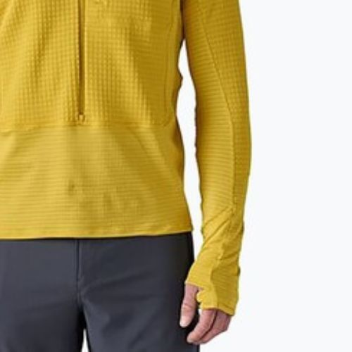 Men's Patagonia R1 Hybrid Pullover Hoody softshell jacket bundle green