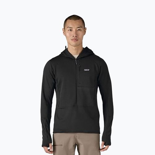 Men's Patagonia R1 Hybrid Pullover Softshell Jacket black
