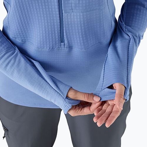 Women's softshell jacket Patagonia R1 Hybrid Pullover Hoody abundant blue