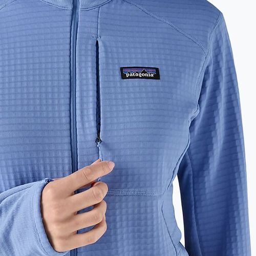 Women's softshell jacket Patagonia R1 Hybrid Pullover Hoody abundant blue