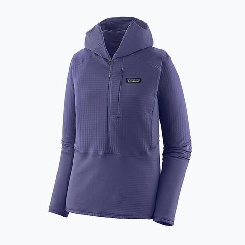 Women's softshell jacket Patagonia R1 Hybrid Pullover Hoody solstice purple