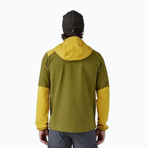 Patagonia men's R1 TechFace Hoody sweatshirt graze green