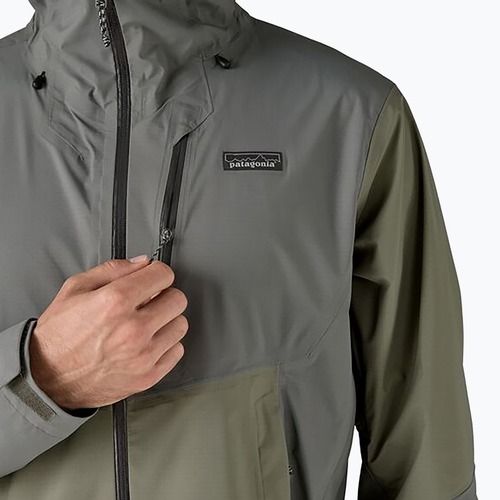 Men's Patagonia Granite Crest Rain jacket river rock green