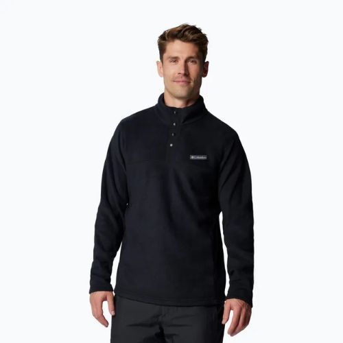 Men's sweatshirt Columbia Steens Mountain Half Snap black