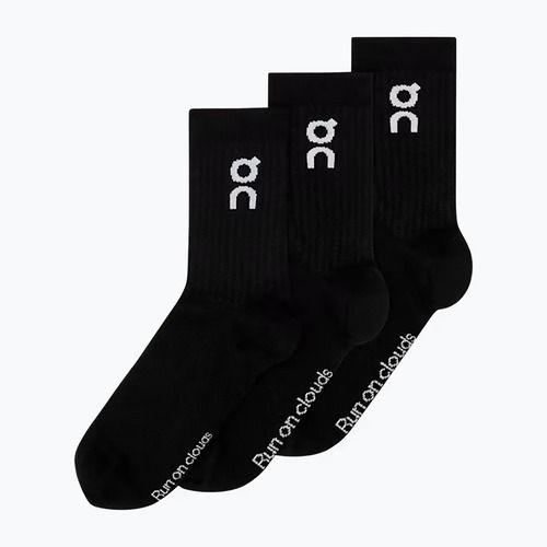 Socks On Logo High 3 pairs black