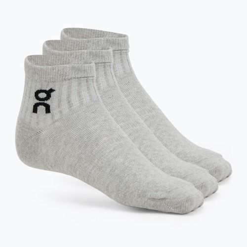 Socks On Logo Sock Mid 3 pairs heather gray